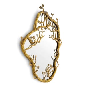 Sophisticated Vintage Brass Mirror