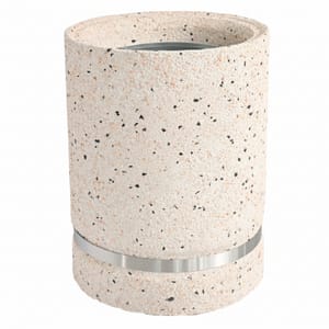 Brescia Beton Eimer für den Außenbereich - 50L Dekorative White Edition