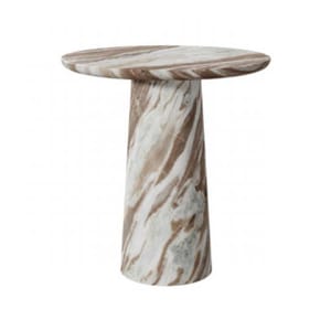 Ardelle Side Table – Fantasy Brown Marble Design