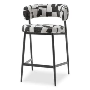 Premium Folsom Stool – Luxury Black Counter Seating