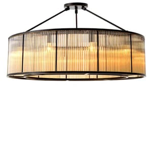Royal Ceiling Lamp – Bronze Highlight Finish with Vintage Glass