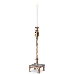 Antique Brass Candle Holder – Traditional Taper Style