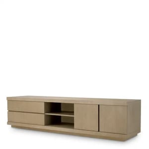 Modern TV Cabinet – Washed Oak Veneer in Contemporary Luxury Finish