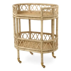 Royal Rattan Bar Trolley – Handcrafted Design