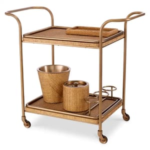 Luxury Brass Frame Drinks Trolley