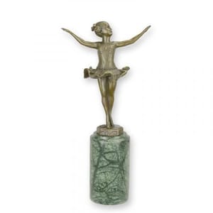 Luxury Bronze Ballerina Sculpture – 31 CM