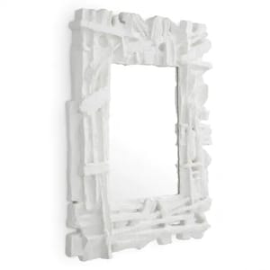 Luxury Matte White Water Classic Mirror