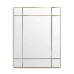 Luxury Brass Finish Rectangular Window Shaped Mirror