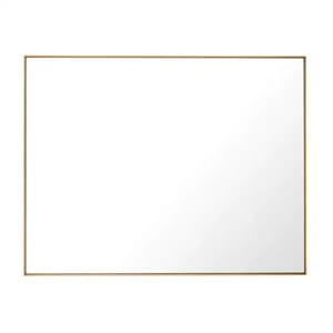 Luxury Gold Finish Rectangular Wall Mirror