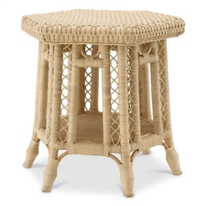 Luxury Rattan Hexagonal Side Table