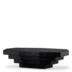 Luxury Charcoal Grey Oak Veneer Coffee Table