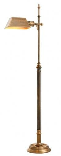 Luxury Vintage Brass Finish Floor Lamp with French Wiring