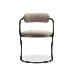 Luxury Wavy Bronze Framed Dining Chair - Exclusive Collection