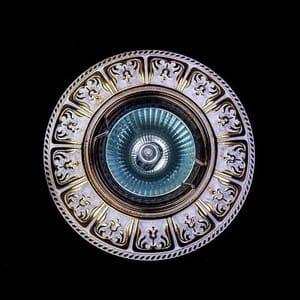 Luxury Ornate Brass Ceiling Light with Classic Medallion Design