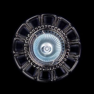 Luxury Refined Crystal Ceiling Light in Antique Nickel Finish