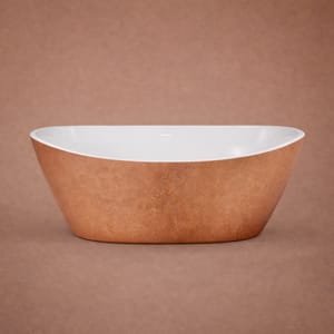 Luxury Copper Effect Finish Double Ended Freestanding Bathtub - 173.5 CM