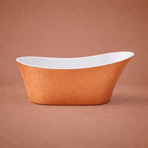Luxury Copper Effect Single Ended Freestanding Acrylic Bathtub – 170.5 CM
