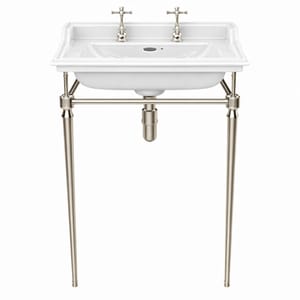 Luxury Heritage Bathroom Washstand in Gold Plated Finish – 62.5 CM