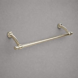 Luxury Vintage Gold Plated Designer Bathroom Towel Rail – 32 CM
