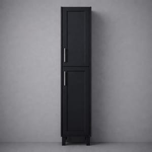Luxury Freestanding Double Door Tall Cabinet in Midnight Blue Finish – 35 CM