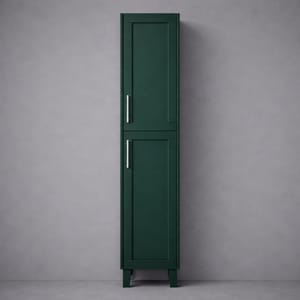 Luxury Freestanding Double Door Tall Cabinet in Classic Green Finish – 35 CM