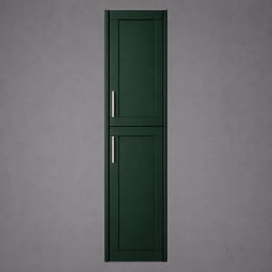 Luxury Double Door Tall Wall Cabinet in Classic Green Finish – 35 CM