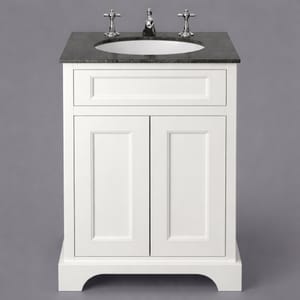 Luxury Freestanding Chantilly Finish Vanity Unit with Single Drawer and Double Door Cabinet – 60 CM