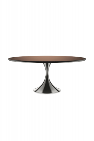 Ovaler Bronze-Esstisch