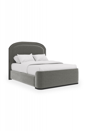 Graues gepolstertes Bett Queen - Moderner Luxus Wanderlust