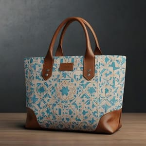 Artisan Cutwork Leather Tote – Luxury Patterned Everyday Bag from Luxoroa