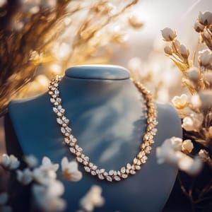 Luxury Bloom Diamond-Inspired Necklace from Luxoroa