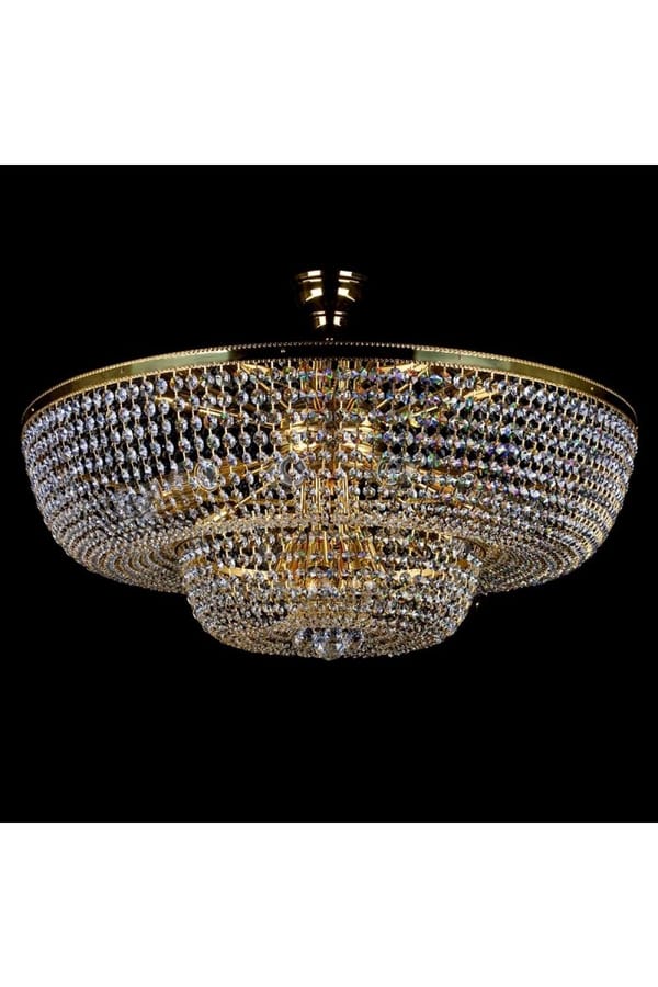 Luxury Brass Finish Crystal Lighting Chandelier