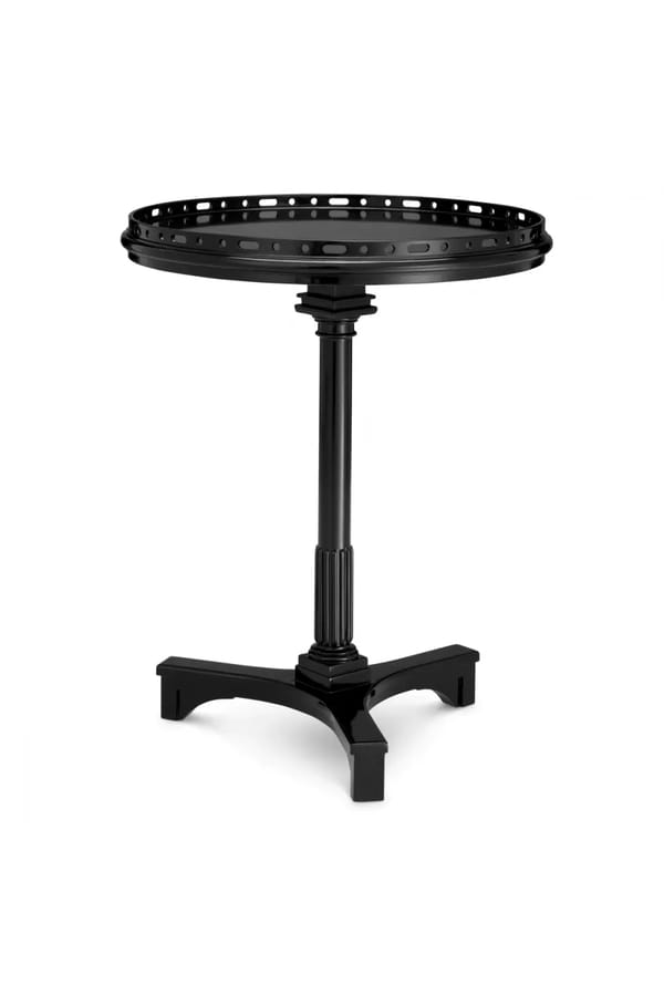Luxury Modern Elegance Side Table – Black Finish