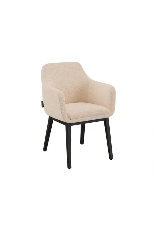 Luxury Upholstered Armchair – Modern Fabric Armchair with Beech Wood Frame