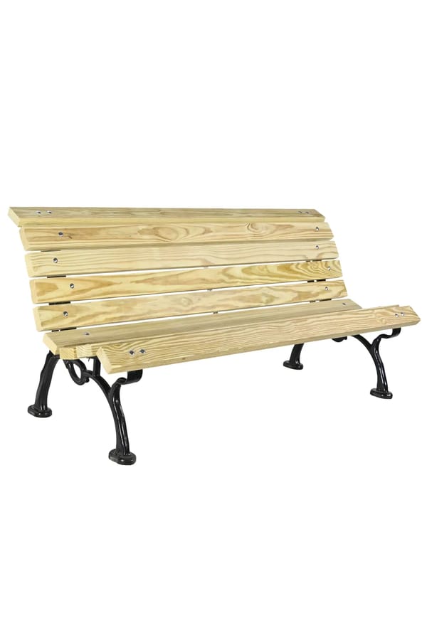 Parisian Heritage Bench – Iron Legs & Pine Wood