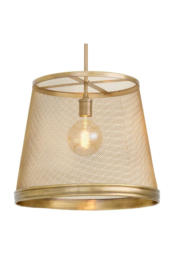 Luxury Hanging Light – Vintage Brass Finish