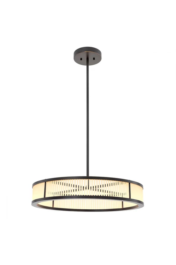 Royale Ceiling Lamp – Antique Brass Finish with Frosted Glass Rods