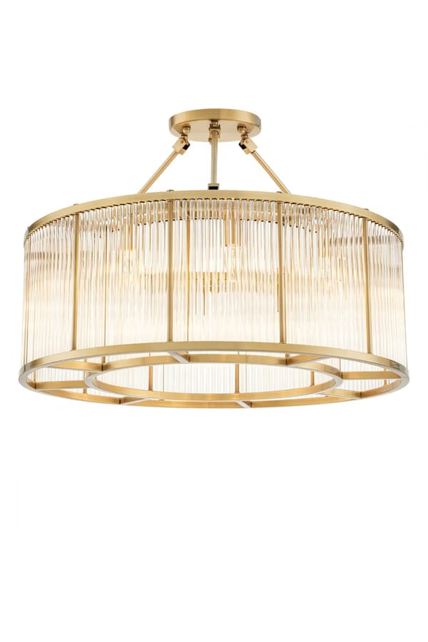 Royal Ceiling Lamp – Bronze Highlight Finish with Vintage Glass