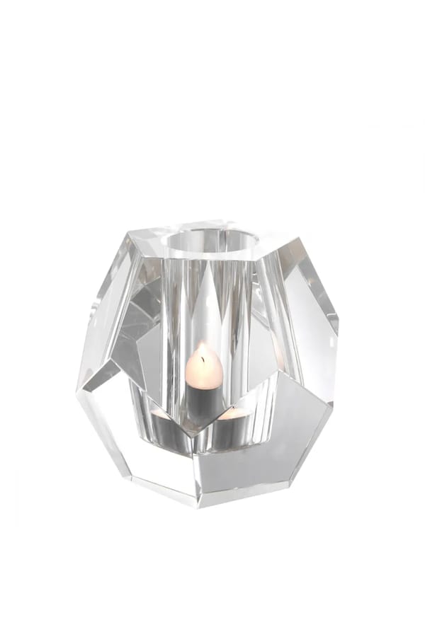 Premium Crystal Tealight Holder – Coquette Elegant Glass Design