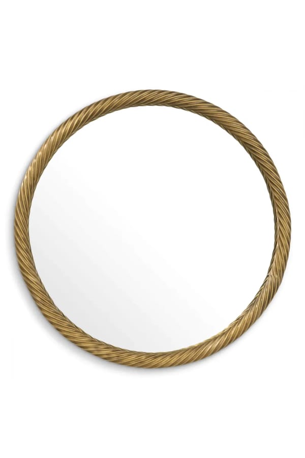 Luxury Vintage Brass Finish Mirror