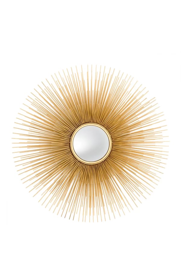 Luxury Gold Finish Solar Convex Mirror