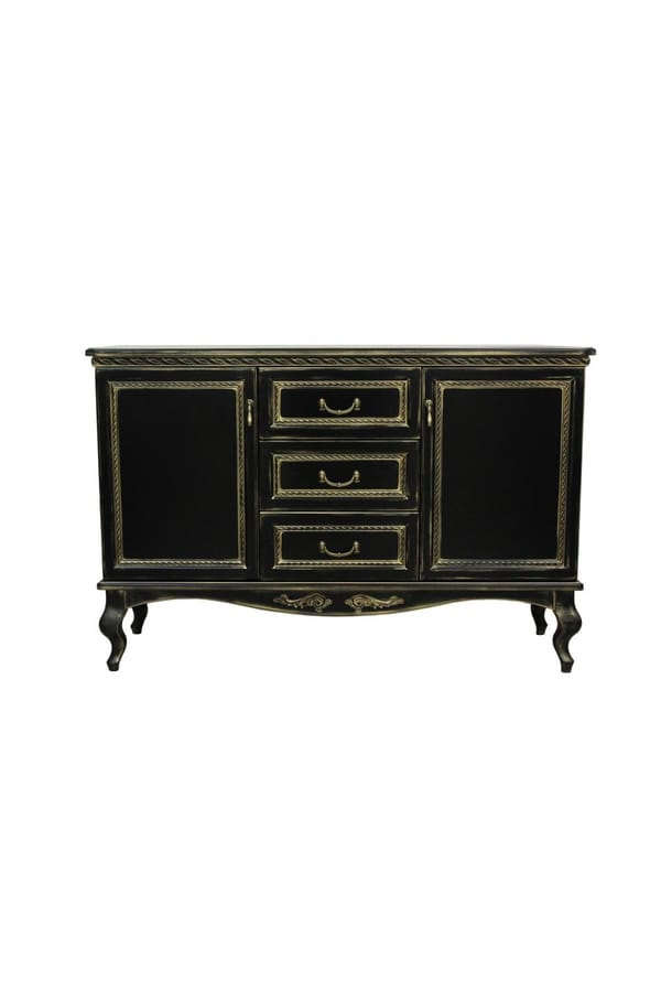 Luxury Classic Chest of Drawer with Ornamental Detailing – 3 Drawers