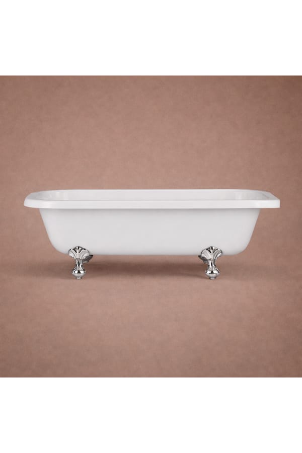 Luxury White Color Acrylic Corner Freestanding Bath - 166.5 CM