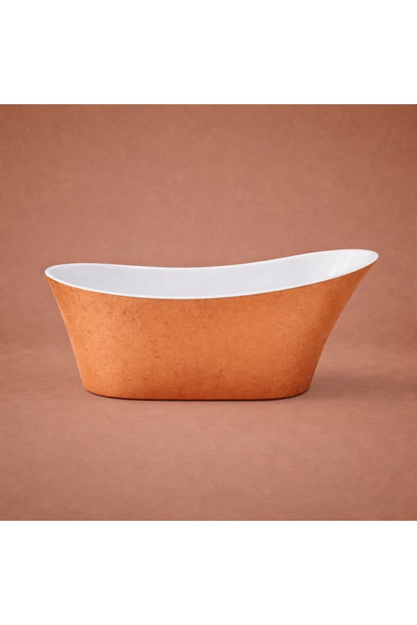 Luxury Copper Effect Single Ended Freestanding Acrylic Bathtub – 170.5 CM