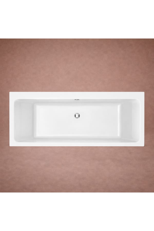 Luxury White Acrylic Double Ended Fitted Bathtub – 170 CM