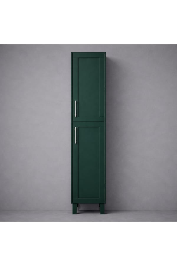 Luxury Freestanding Double Door Tall Cabinet in Classic Green Finish – 35 CM