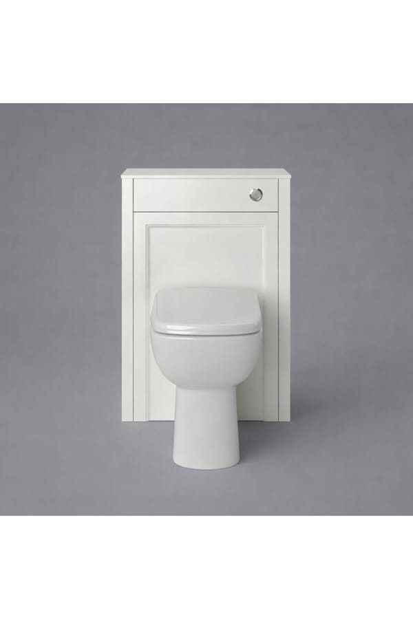 Luxury Chantilly Finish Back-to-Wall WC Cabinet – 600mm Freestanding Toilet Unit with Worktop