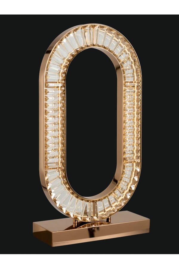 Luxury Modern Crystal LED Table Lamp with Circular (Ring) 