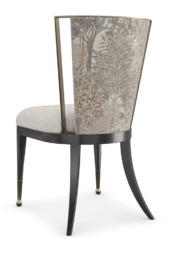 Ivory Linen-Blend Dining Chair