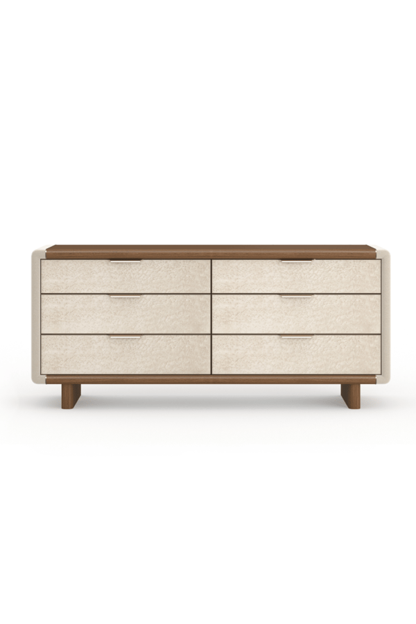Suede Side 6-Drawer Dresser